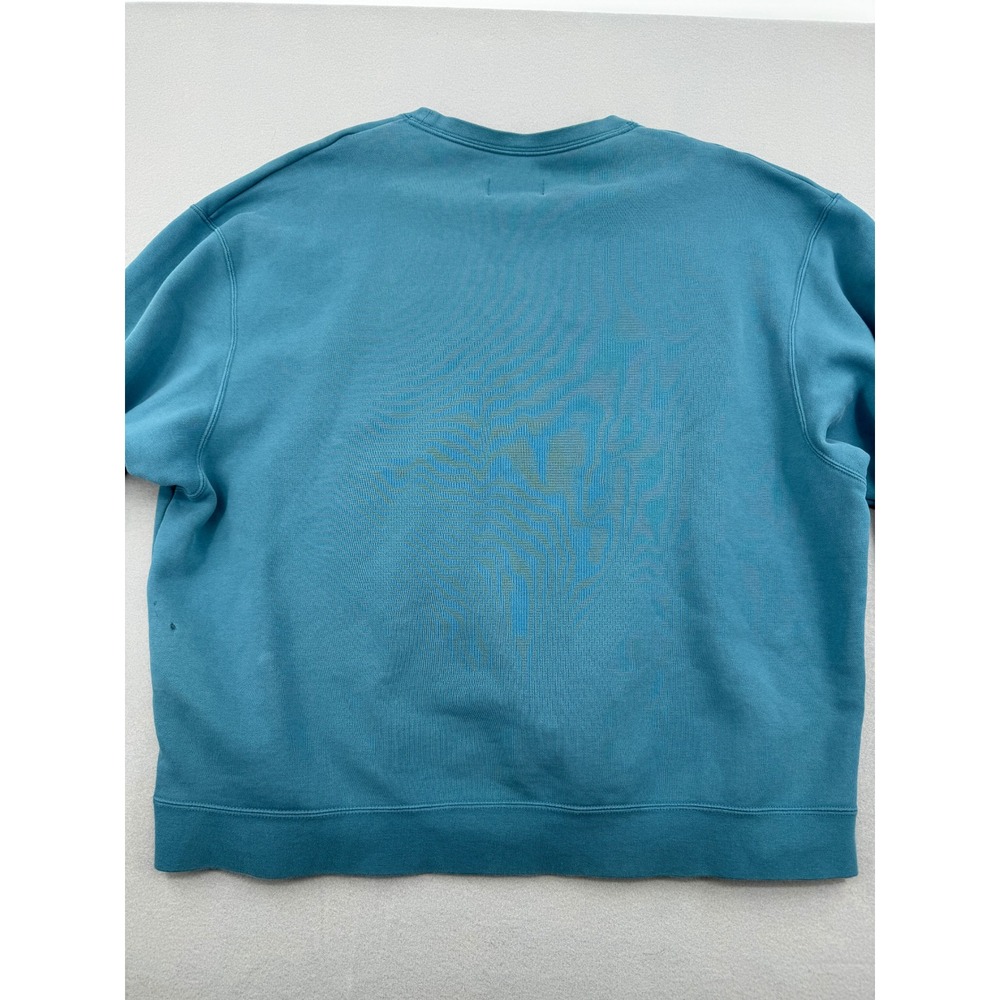 Jordan Mens Essentials Fleece Crewneck Sweatshirt Teal Blue 3XL Jumpman Logo - Picture 10 of 10